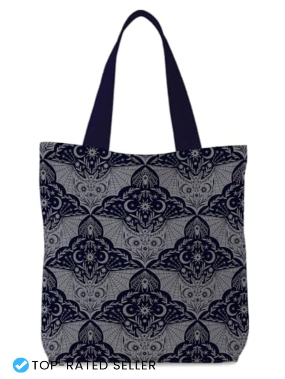 Gothic Witchy Tote Bag Reusable Canvas Shopper